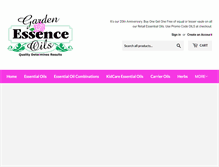 Tablet Screenshot of gardenessenceoils.com